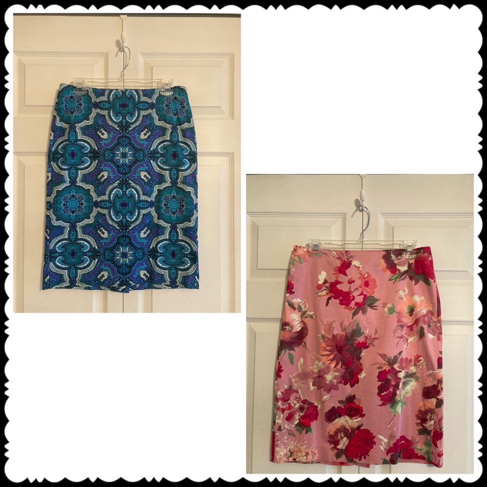 2 Talbots Floral Skirts